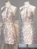 Elegant Mermaid Straps Long Sequin Prom Dress HZ1024