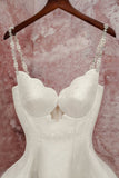 Elegant A Line Spaghetti Straps White Birthday Dress Satin Homecoming Dresses HZ1024