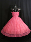 50s Vintage Watermelon Short Homecoming Dress Party Dress HZ1024