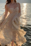 Sexy High Low Straps Irregular Straps Maxi Homecoming Dresses HZ1024