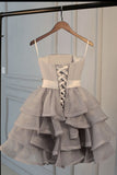Cute tulle short prom dress homecoming dress birthday outfit HZ1024