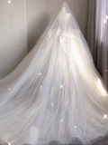 Vintage Ball Gown Strapless Tulle White Wedding Dresses HZ1024
