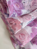 Sexy A Line Straps Long Floral Chiffon Prom Dress Party Dresses HZ1024