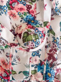 Cute A line Straps Floral Short Homecoming Dresses Cocktail Dress HZ1024