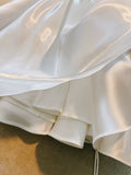 Cute A line Spaghetti Straps Bowknot White Short Homecoming Dress Birthday Dresses HZ1024
