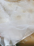 Modest A Line Strapless White Short Tulle Homecoming Dresses Party Dress HZ1024