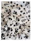 Modest A line Spaghetti Straps Black Floral Prom Dress Formal Dresses HZ1024