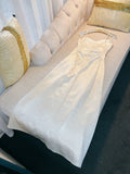 Sexy Sheath Spaghetti Straps Ivory Floor Length Prom Dress Formal Dresses With Beads HZ1024