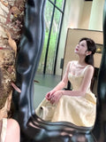 Modest A line Straps Lace Long Prom Dresses HZ1024