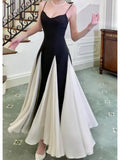 Pretty A Line Spaghetti Straps White Ruffles Chiffon Prom Dresses HZ1024