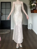 Sexy Sheath Spaghetti Straps Sleeveless Sequin Prom Dresses Evening Gowns HZ1024
