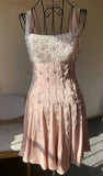 20th Birthday A line Straps Satin Pink Homecoming Dresses Short Party Dress HZ1024