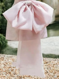 Amazing Strapless V-Neck Pleats Bow-Knot Mini Homecoming Party Dress HZ1024