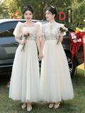 Elegant A Line Chiffon Long Bridesmaid Dress HZ1024