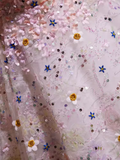 Elegant Ball Gown Strapless Sequin Party Dress Pink Homecoming Dresses HZ1024