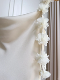 Elegant Mermaid Spaghetti Straps Satin Long Wedding Dresses HZ1024
