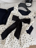 Pretty 17th A Line Sweetheart Satin Polka Dots Beads Short Homecoming Dress Birthday Outfits HZ1024