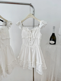 Sweet 16th White A Line Sweetheart Satin Short Homecoming Dress Birthday Outfits HZ1024