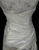 Classy A Line Strapless Satin Beads Pleated Short Homecoming Dress 19th Birthday Outfits HZ1024