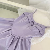 Pretty A Line Spaghetti Straps Lilac Satin Short Homecoming Dress 17th Birthday Outfits HZ1024