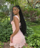 Elegant A Line Spaghetti Straps Pink Satin Short Homecoming Dress 20th Birthday Outfits HZ1024