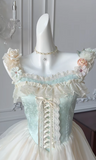 Cute A Line Square Satin Chiffon Flowers Short Homecoming Dress 16th Birthday Outfits HZ1024