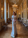 Formal Mermaid Satin Long Prom Dress, Evening Dress HZ1024