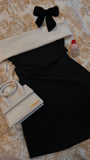 Chic Sheath Off The Shoulder Short Black Homecoming Dress 20th Birthday Outfits HZ1024