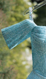 Chic A Line Short Blue Sequin Homecoming Dress 18th Birthday Outfits HZ1024