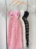 Simple A line Straps Birthday Dress Tulle Homecoming Dresses HZ1024