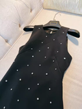 Modest A Line Scoop Black Homecoming Dress 21st Birthday Outfit HZ1024