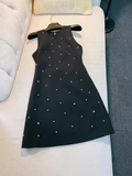 Modest A Line Scoop Black Homecoming Dress 21st Birthday Outfit HZ1024