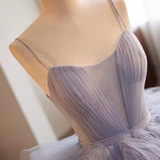 Stunning Ball Gown Spaghetti Straps Tulle Lavender Sweet 16 Dresses HZ1024