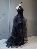 Sparkly Mermaid Sequin Black Long Prom Dress HZ1024