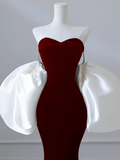 Sexy Mermaid Strapless Neckline Prom Dress HZ1024