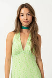 Modest A Line V Neckline Straps Green Long Prom Dresses Evening Dress HZ1024