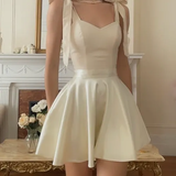 Elegant Straps A line Party Dress Homecoming Dresses HZ1024
